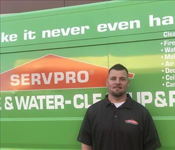 This is a picture of Dustin Pittman, a Restoration Technician at SERVPRO of Vacaville