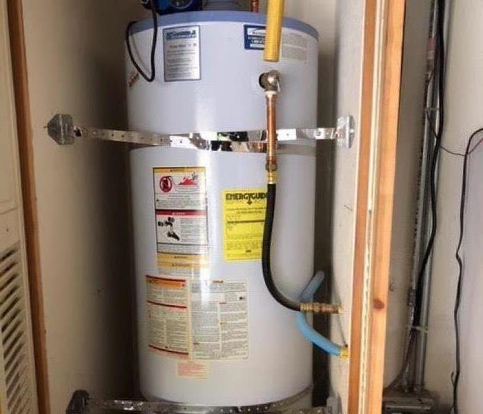 Image shows a hot water heater